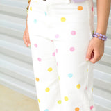 Party Polka Dot Wide Leg Jeans