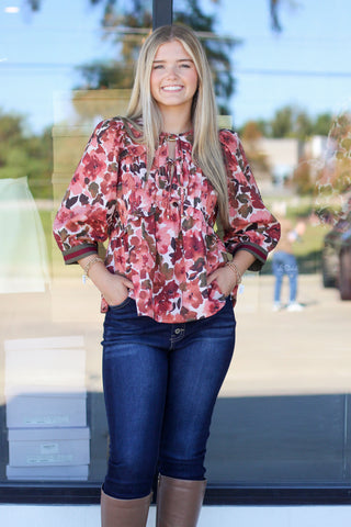 Fall Hues Babydoll Top