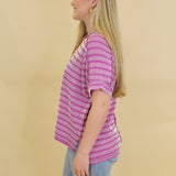Raised Ribbed Stripe Top