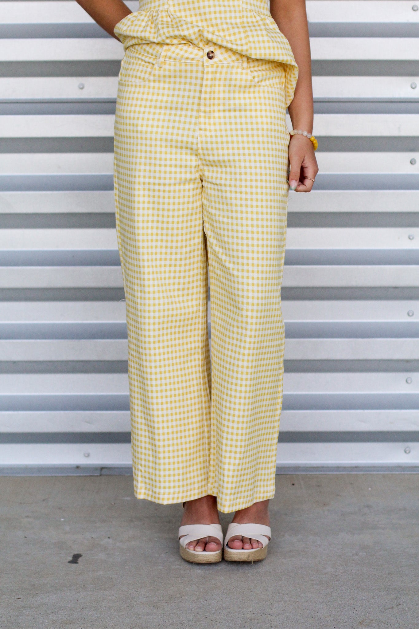Giving Summer Gingham Pants