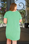 Comfy Pocket Dress-Kelly Green