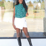 Criss Cross Polka Dot Top