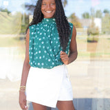 Criss Cross Polka Dot Top