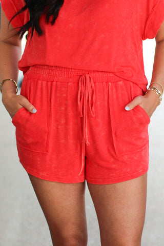 So Casual Mineral Wash Shorts