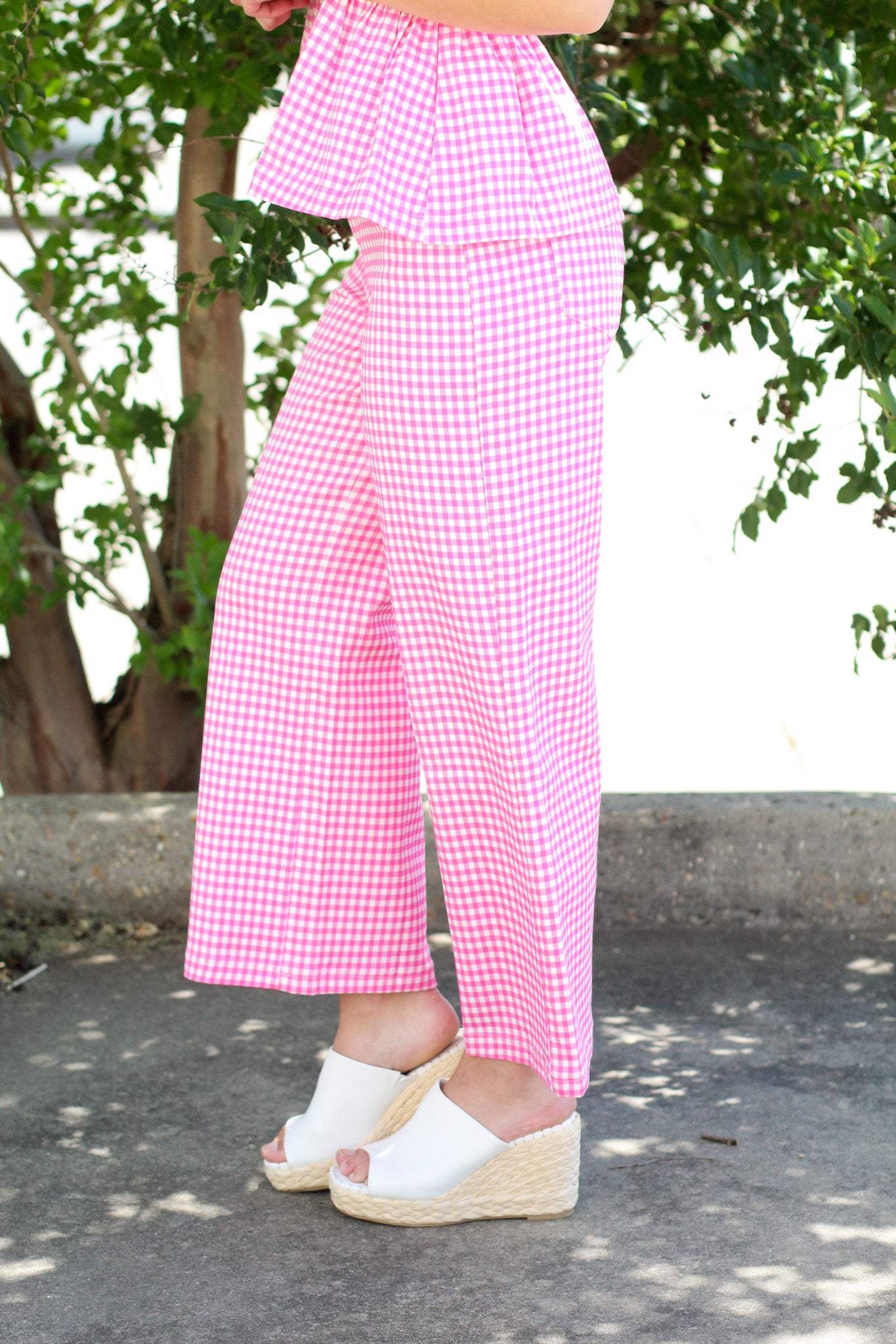 Giving Summer Gingham Pants