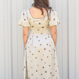 Classy Polka Dot Lady Midi Dress