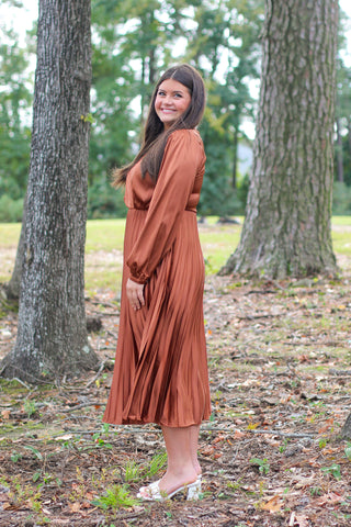 Satin Moment Midi Dress