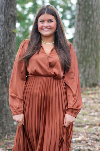 Satin Moment Midi Dress