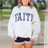 Faith Polka Dot Mock Neck Sweatshirt