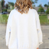 Faith Polka Dot Mock Neck Sweatshirt