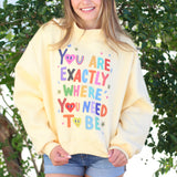Life is Good Reversible Mock Neck Sweatshirt