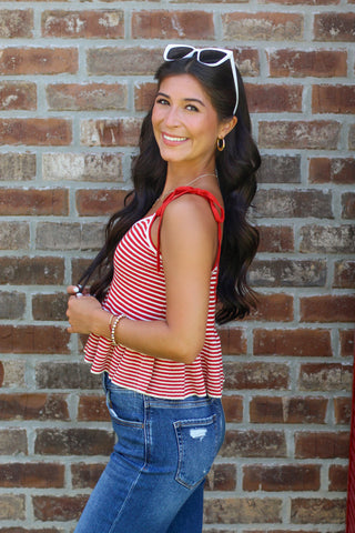 Dainty Stripes Sweater Tank