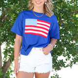 American Flag Applique Tee
