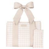 Case-Mate Latte Gingham Bow Jelly Tote Bag
