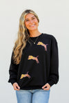 Jumping Tiger Sweatshirt-Black
