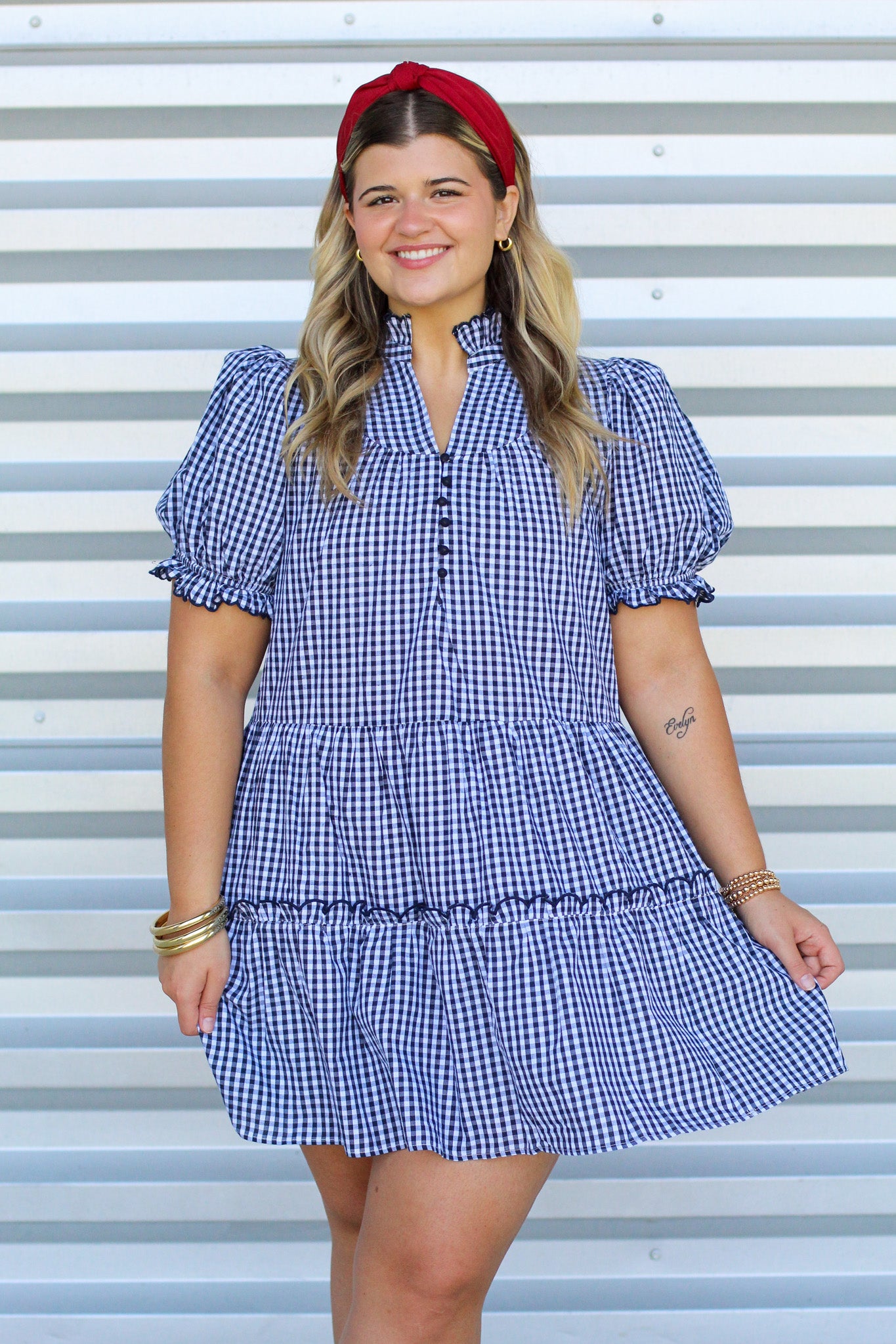 Gingham Girly Girl Dress