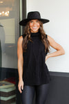 Very Fall Sweater Tank-Black