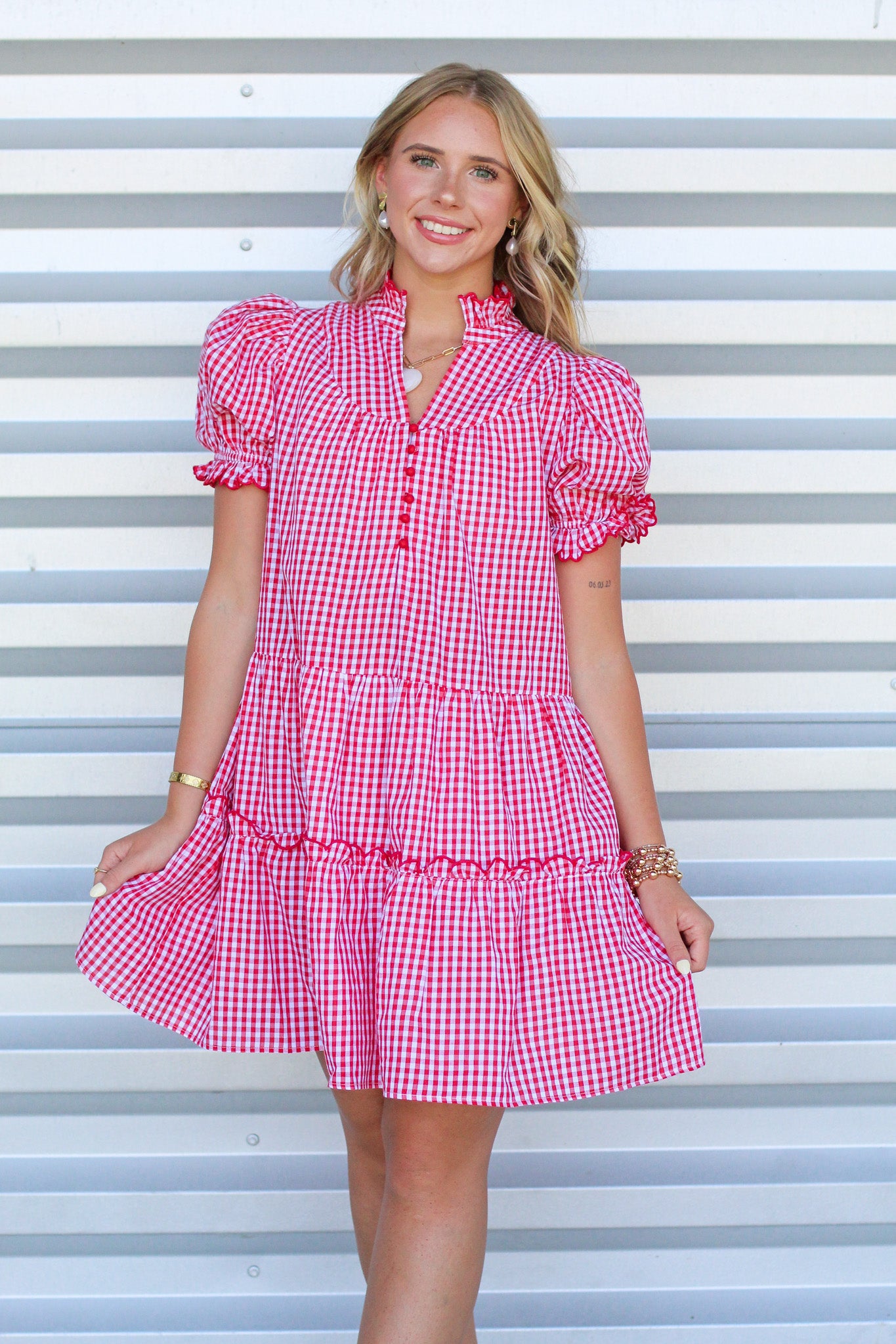 Gingham Girly Girl Dress