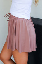 Flowy and Free Shorts-Mocha