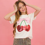 Cherry & Bow Top