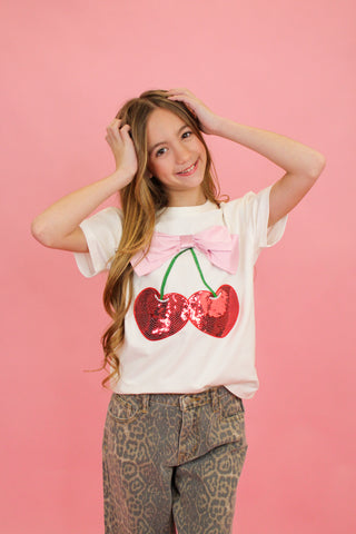 Cherry & Bow Top