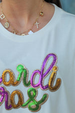 Festive Mardi Gras Top