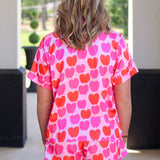 Apple Satin Pajama Set