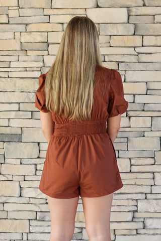 Buttoned Up and Cute Romper