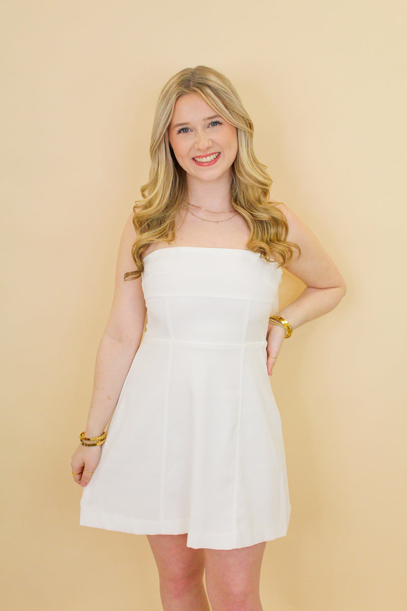 Favorite Strapless Bow Dress