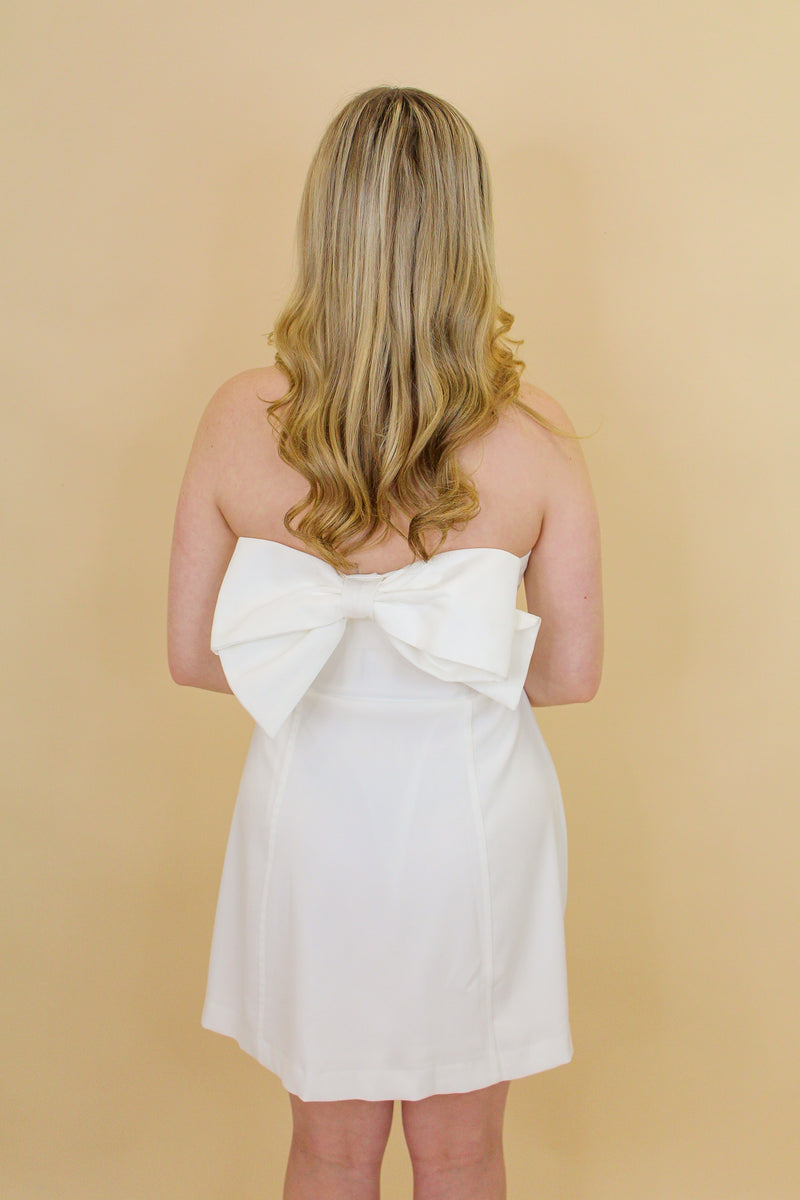 Favorite Strapless Bow Dress