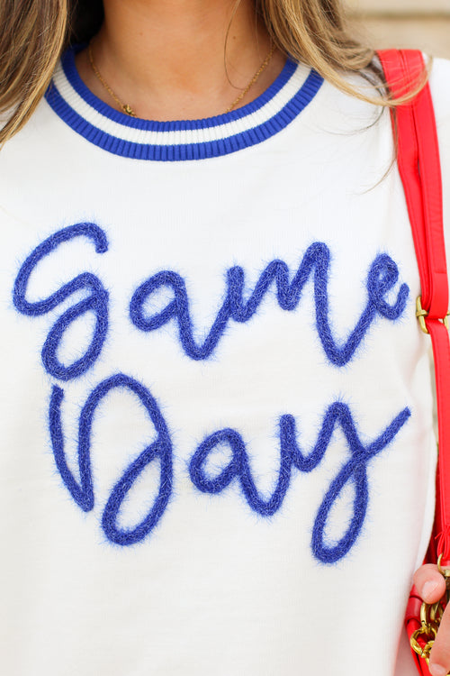 Shiny Game Day Stitch Top