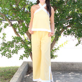Color Block Linen Tank