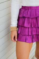 All the Ruffles Skort-Purple