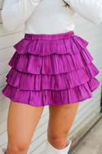 All the Ruffles Skort-Purple