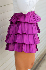 All the Ruffles Skort-Purple