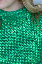 Fancy All Girl Sweater-Kelly Green