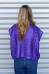 Fancy All Girl Sweater-Purple