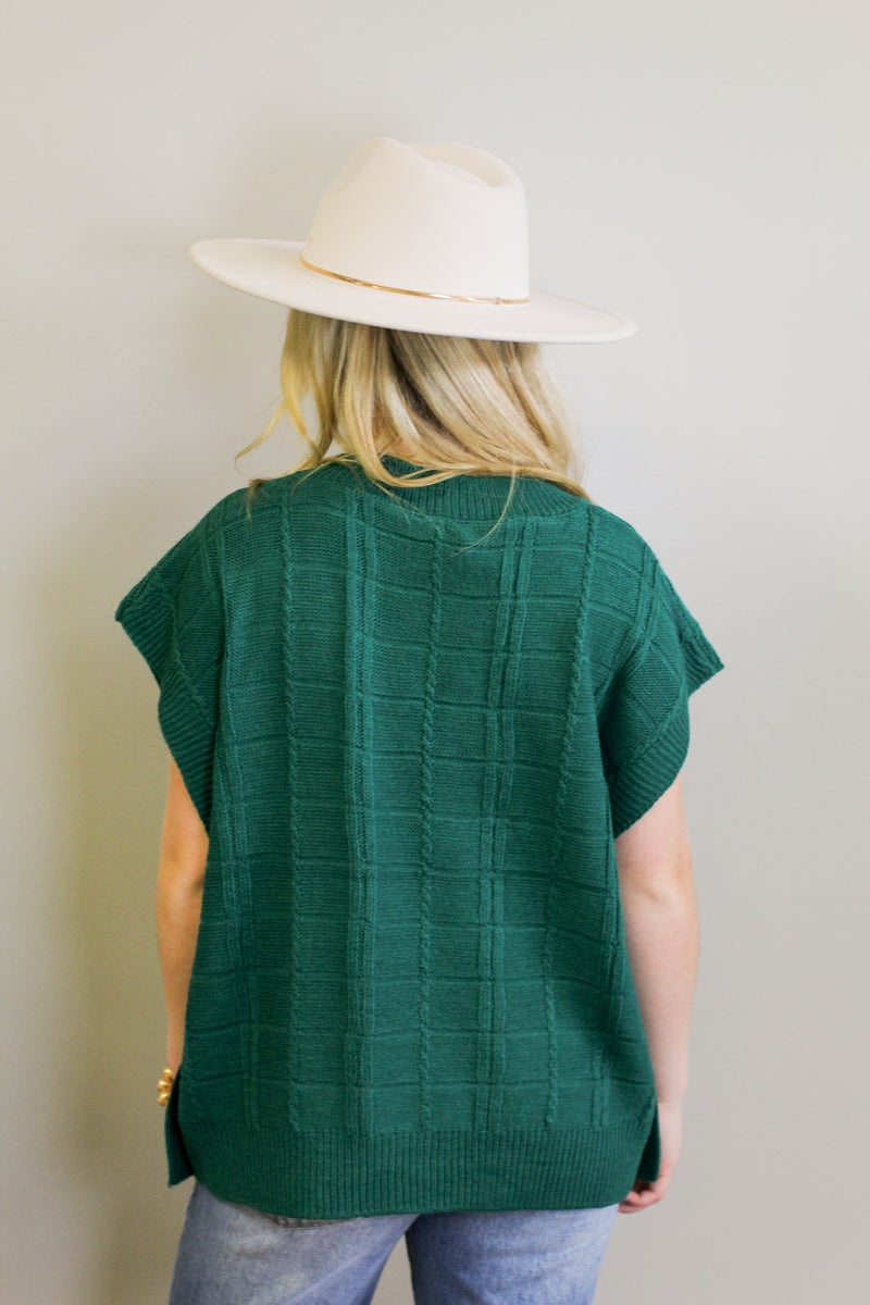 Yes Sweater Vest-Pine