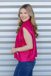 Fancy All Girl Sweater- Hot Pink