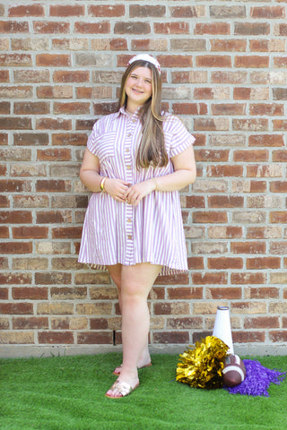 Game Day Stripes Dress