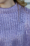 Fancy All Girl Sweater-Lavender