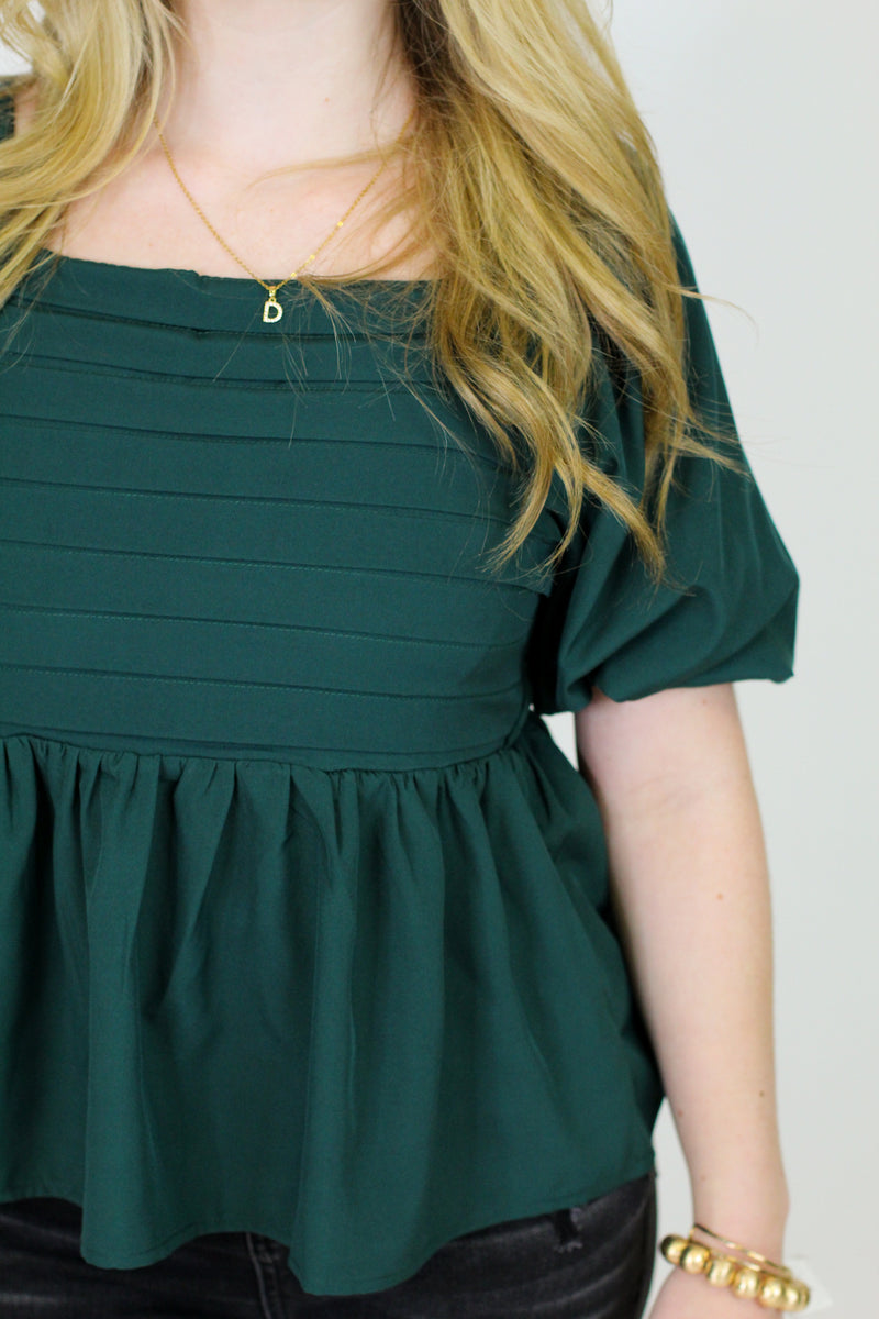 Looks Good on You Top-Forest Green