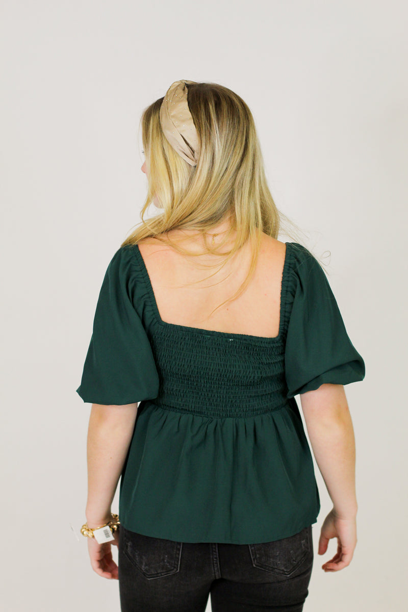 Looks Good on You Top-Forest Green