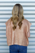 Fancy All Girl Sweater-Gold