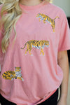 Game Day Tiger Tee-Peach