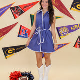 Scallop Trim Game Day Dress