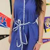 Scallop Trim Game Day Dress