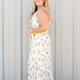 Modest Floral Midi Dress