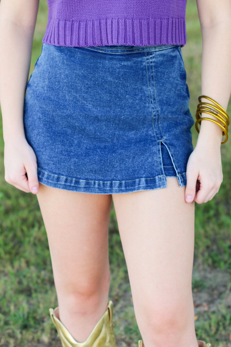 Perfect Denim Skort