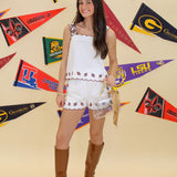Embroidered Football Tank